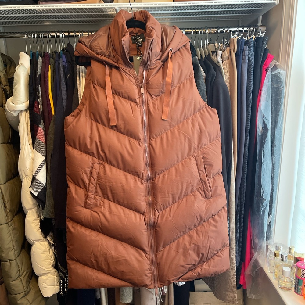 ASOS Threadbare Maxi Puffer Vest | 12 | NWT